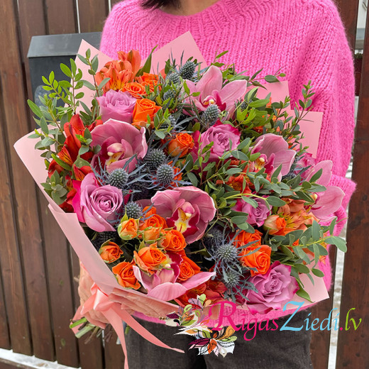 A bouquet of exotic flowers