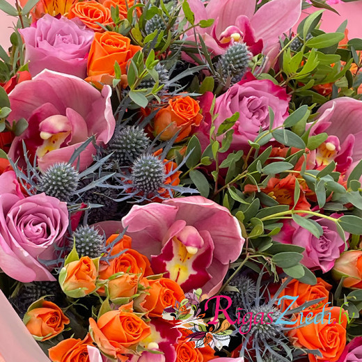 A bouquet of exotic flowers