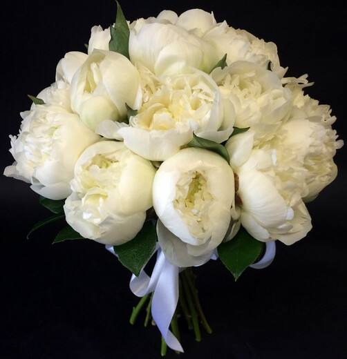​White peony bouquet