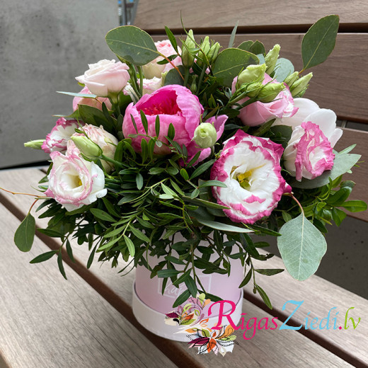 A box of peonies