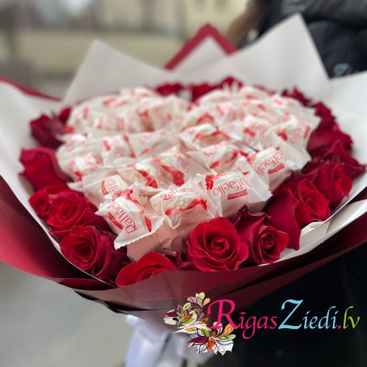 Rozu sirds ar Raffaello