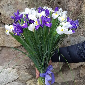 Iris flower bouquet