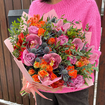 A bouquet of exotic flowers