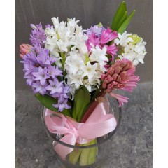 Hyacinths in bouquet