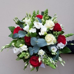 Red and White flower bouquet