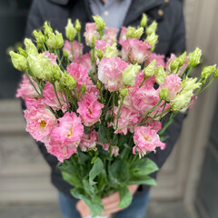 Pink lisianthus
