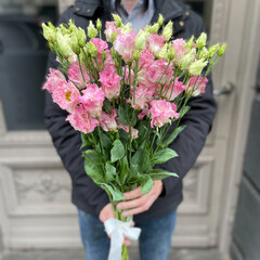 Pink lisianthus