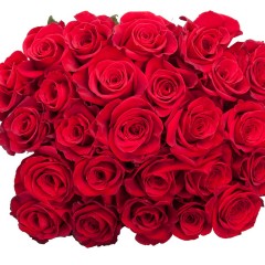 Red rose bouqet (variable number and length of flowers)