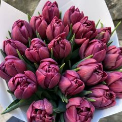Violet Romance &ndash; букет махровых тюльпанов
