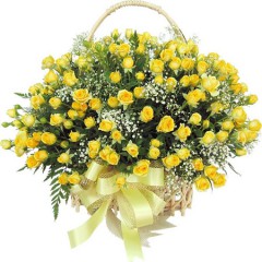 Rose basket sun flower