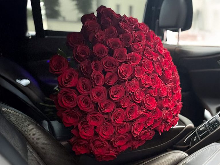 101 roze - ekskluzīvi rožu pušķi